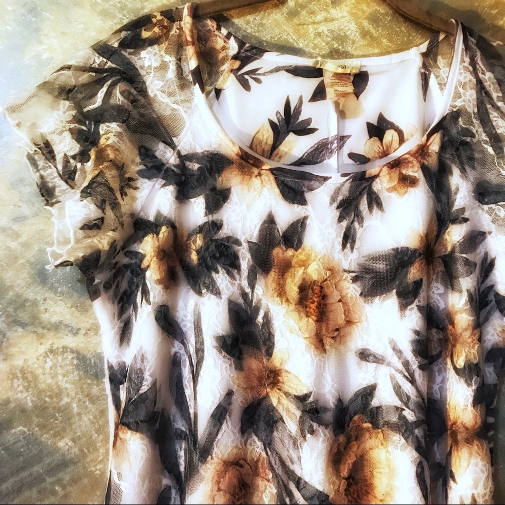 Gorgeous lace shirt.